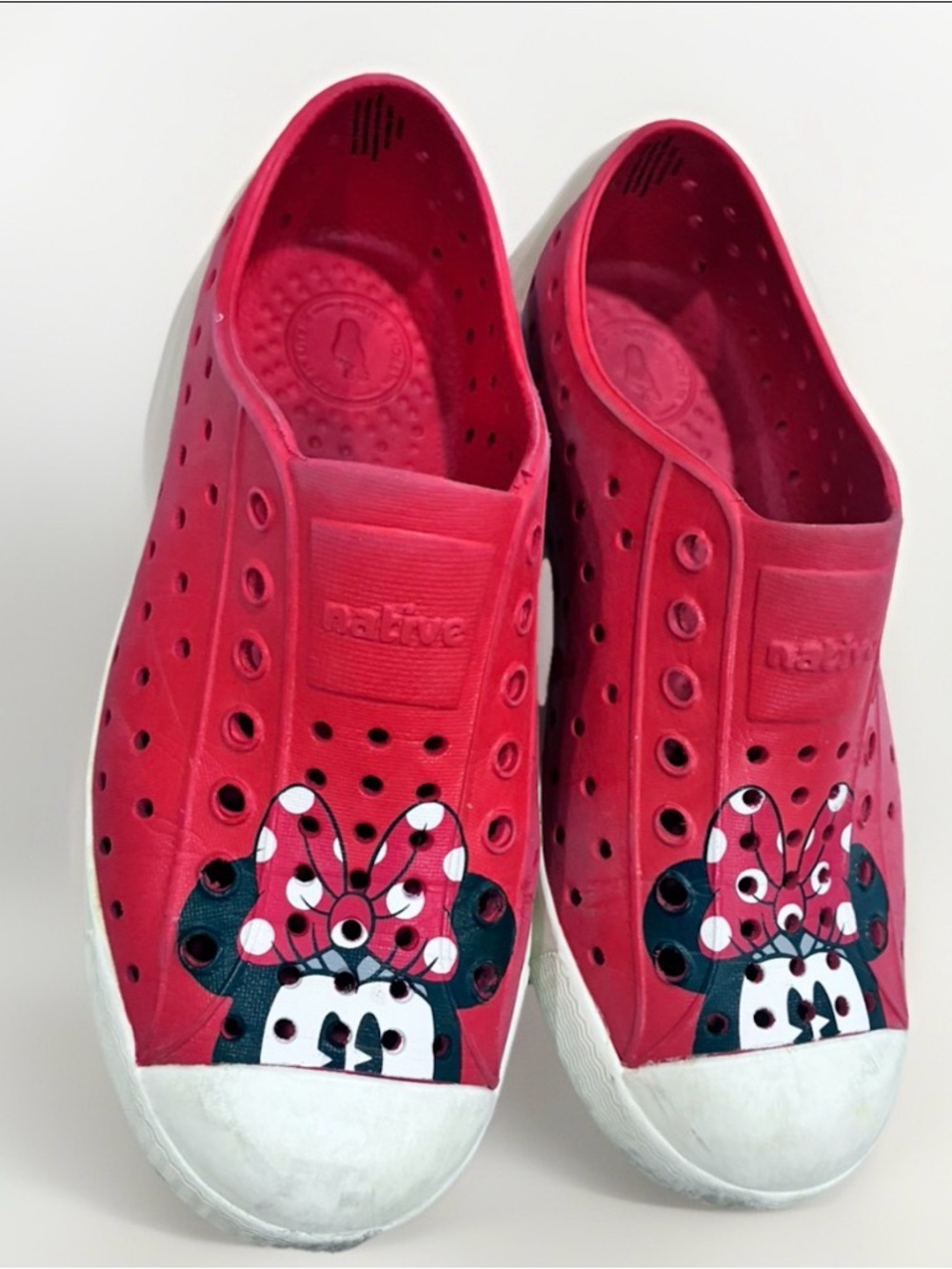 Native Minnie Mouse Shoes Special Edition Collaboration Red Size C13